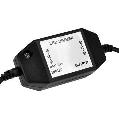 ◆△ 2X LED Bar Light Dimmer DC 12V-24V 6A Dimmer Switch Suitable For LED Bar Light LED Rope Light 3528 5050 (Black)