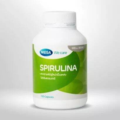 mega-we-care-spirulina-500mg-100-capsules-เมก้า-วี-แคร์-สาหร่ายสไปรูลิน่า-500-มิลลิกรัม-ขนาด-100-เม็ด