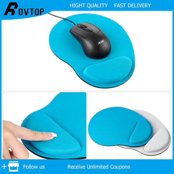 Rovtop Mouse Pad Comfort Ergonomic with Wrist Protect Soft Pad for