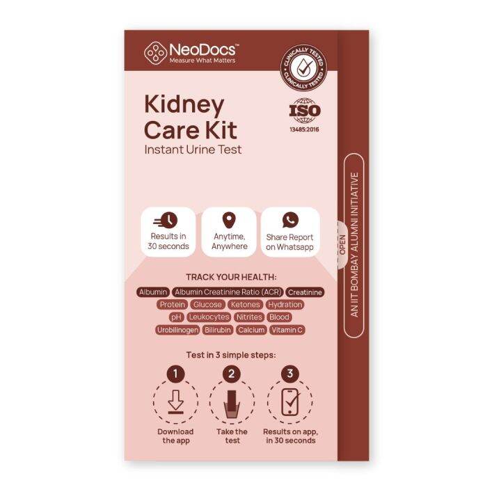 Neodocs Kidney Care Urine Test Kit Track 15 Health Parameters