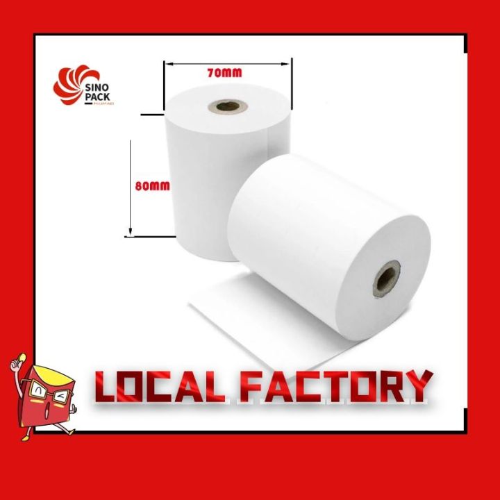 receipt carbonized POS Receipt Thermal Paper 80mm x 70mm(80X70) POS ...