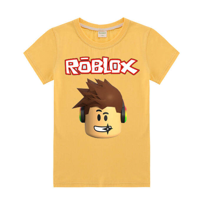 ro-bloxs-เสื้อยืดสำหรับเด็ก-เสื้อยืดเด็กเด็กผู้ชายเด็กผู้หญิงบางสำหรับเด็กผู้หญิงแขนสั้นฤดูร้อนคอกลม100-คอตตอน0000