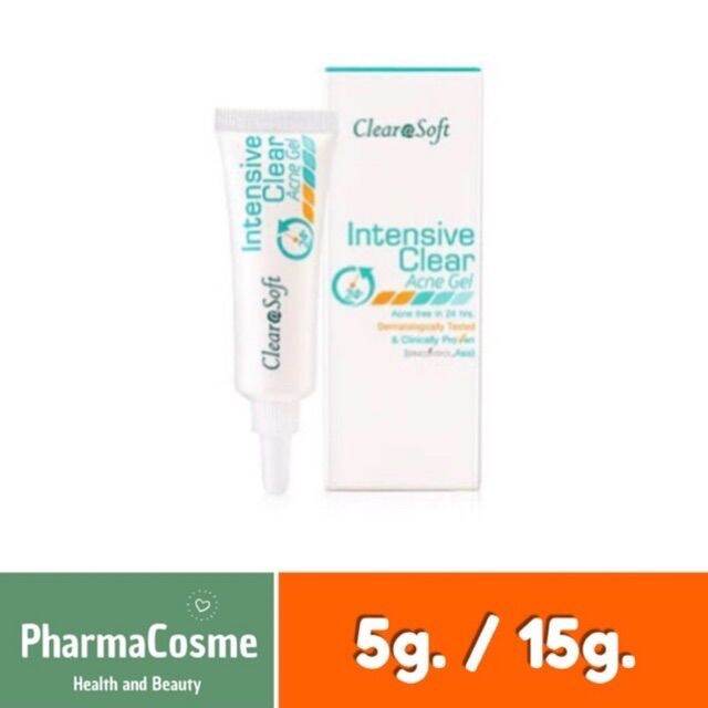 intensive-clear-acne-gel-เจลแต้มสิว-จาก-clearasoft-ขนาด15g