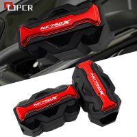 ¤✸ Logo NC750X Motorcycle Engine Guard Bumper Protection Decorative Block Crash Bar Decor For Honda NC 750x 2017-2020 2021