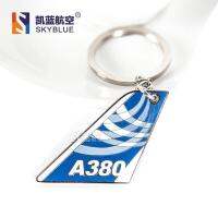 【In-Stock】 Amamia mall Blue Airbus A380 Tailplane รูปร่างแท็กกระเป๋าเดินทาง,ของขวัญที่ไม่ซ้ำสำหรับนักบิน Aviation Lover Flight Crew School