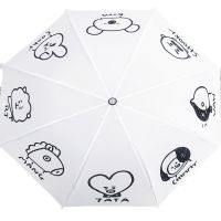 Hot Sale Fashion Umbrella Kpop Star Same Style Cartoon Cute Gifts Fans Girls Sun Rain Umbrellas For Bangtan Boys
