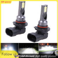 ? AM 2pcs 9005 9006 LED HI-LOW Beam headlight 100W 19000LM ไฟตัดหมอก6000K สีขาว