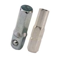 1pcs 1/4 Square Drive To 1/4 Hex Shank Impact Socket Hex Electric Adapter Screwdriver Converter Manual Batch Tool Q0a8