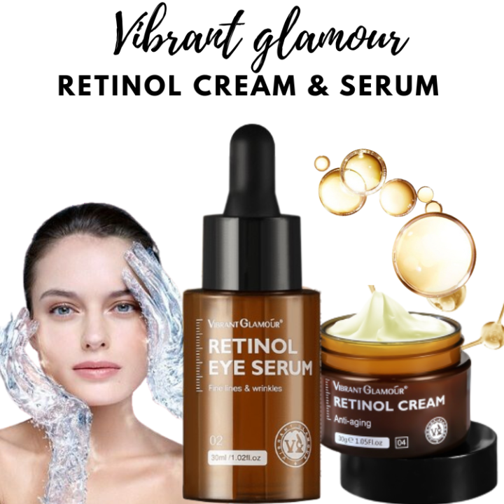 Vibrant Glamour Retinol Cream & Retinol Serum Original Anti Aging Serum