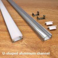 2-26 sets / pack 0.5m perfil aluminio led Corner Aluminium Profile Channel Holder  for LED Strip Light Bar Cabinet Lamp Kitchen  Power Points  Switche