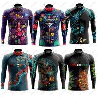 ZZOOI Mexico Aztec Women Long Sleeve Cycling Jersey Maillot Ciclismo Hombre Equipment BIke Clothing ropa ciclismo hombre invierno Men