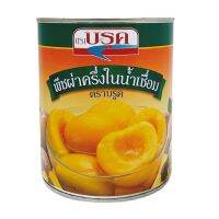 Premium Foods?  (x 1) บรูค พีชในน้ำเชื่อม 825 กรัม Brook Peaches in Syrup 825 g.