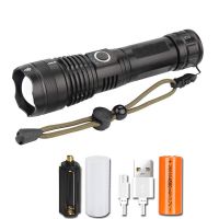 Powerful XHP70 Flashlight 5 ModesUSB Rechargeable Zoom Led Torch Lantern 26650 Battery Camping Outdoor Emergency Light