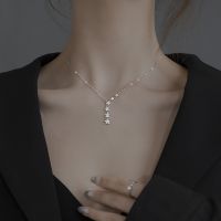 【DT】hot！ 2021 New Star Necklace Tassel Pendant 925 Temperament Clavicle Chain Jewelry