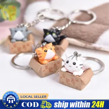 Cute Dog Bulldog Keychain Bag Pendant Resin Fighting French Keyring  Colorful Car Anime Key Chains For Women Trinket Jewelry Gift - AliExpress