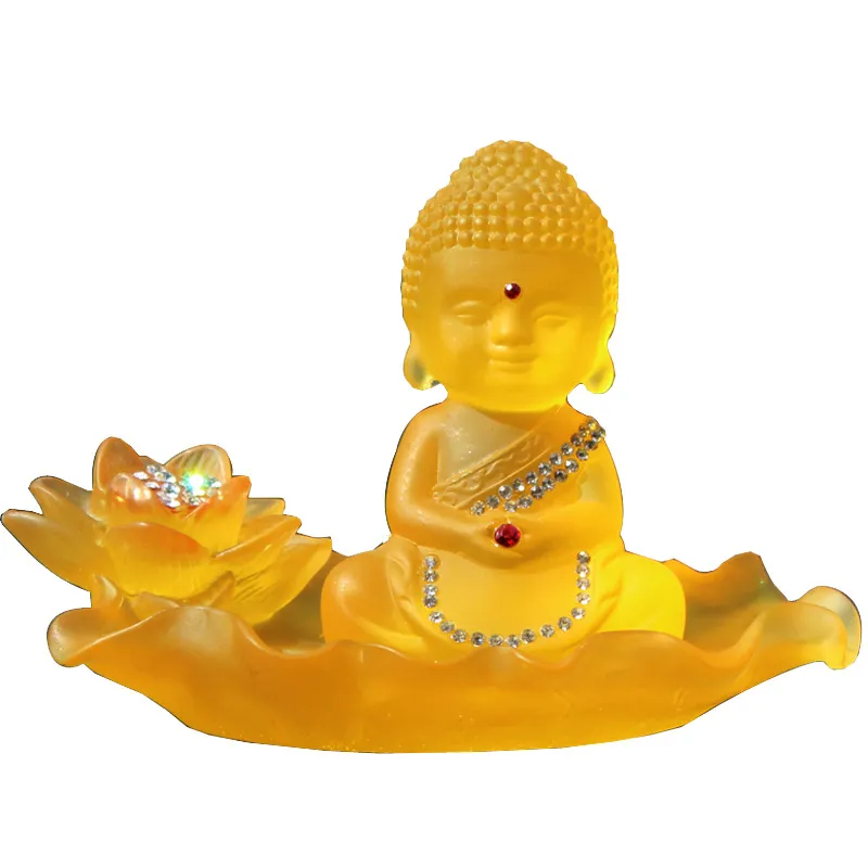Tượng Phật Thích Ca - Chibi Thiền Lá Sen Bên Cạnh Bình Tỏa Hương - Cb01 |  Lazada.Vn