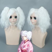 (วิกผมคอสเพลย์) อะนิเมะวิกผมกินทามะ Sakata Gintoki Girl Ver. ผมสีขาวบริสุทธิ์วิกผมคอสเพลย์บทบาทสมมติทรงผมวันฮาโลวีนสารสังเคราะห์40ซม