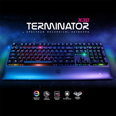 NUBWO X30 TERMINATOR RGB Mechanical Gaming Keyboard คีย์บอร์ดเกมมิ่ง - ดำ