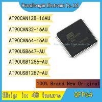 AT90CAN128-16AU AT90CAN32-16AU AT90CAN64-16AU AT90USB647-AU AT90USB1286-AU AT90USB1287-AU MCU Chip QFP64 วงจรรวม