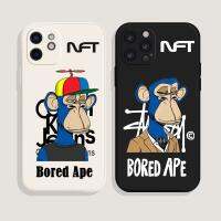 【Great. Cell phone case】ตลกเบื่อ Ape ยี่ห้อสีขาวกรณีโทรศัพท์สำหรับ Iphone 11 12 Pro Max 7 8พลัส X XS Max XR 12 13มินิ Crypto สกุลเงิน Ape NFT ปกปิด