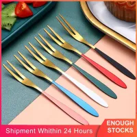 1pc Fruit Fork 304 Stainless Steel Dessert Cake For Party Kitchen Tableware Kids Toothpicks For Food Mini Toothpick Little Forks