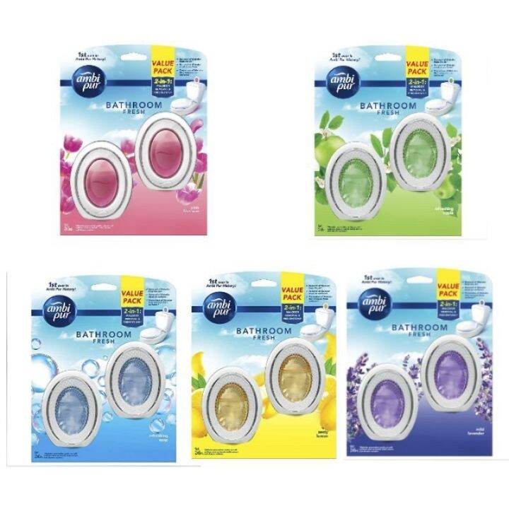 Ambi Pur Bathroom Freshener Value Pack (6ml x 2) Pewangi Tandas Air ...