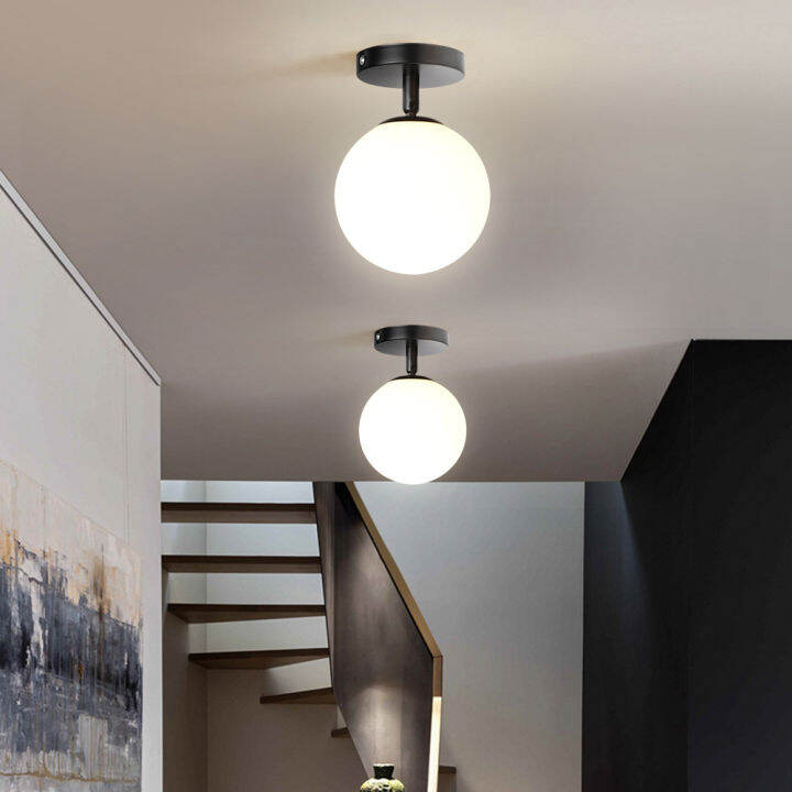 Seville Dia 13cm Nordic Minimalist Modern Round Glass Ball Ceiling Lamp