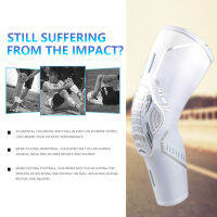 1ชิ้นการบีบอัดแขน Kneepads บรรเทาอาการปวดป้องกันเข่าทนต่อการสึกหรอ Cushioned ยืดหยุ่น Antiskid สำหรับภูเขาวิ่ง