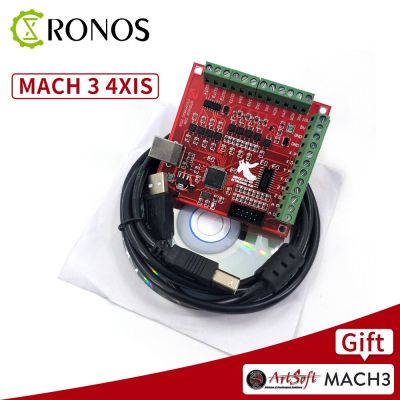 1pcs Breakout Board CNC USB MACH3 100Khz 4 Axis Interface Driver Motion Controller Driver Board
