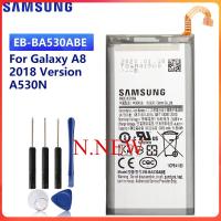 SAMSUNG Originalเปลี่ยนแบตเตอรี่EB-BA530ABEสำหรับSamsung Galaxy A8 2018รุ่นA530N SM-A530N 3000MAhแบตเตอรี่