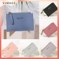 VJMHGS ของขวัญ ที่ใส่นามบัตร หญิง สุภาพสตรี ผู้ถือบัตรเครดิต สีเพียว กระเป๋าสตางค์ใบสั้น กระเป๋าเงินธุรกิจขนาดเล็ก