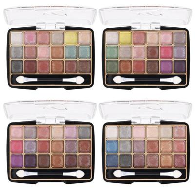 Shimmer Eyeshadow Palette Pearlescent Matte Eyeshadow Palette High Color Saturation Eye Makeup Tool for Weddings Parties and Daily Use way
