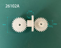 26102A 0.5M Pinion 14mm เส้นผ่านศูนย์กลาง 26 ฟัน + 10 ฟัน Double Layer Gears ของเล่น DIY อุปกรณ์เสริม-czechao