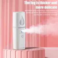 Mini Nano Mist Sprayer Cooler Facial Steamer Humidifier USB Rechargeable Face Moisturizing Nebulizer Beauty Skin Care