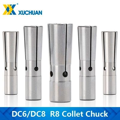 R8 Collet Chuck DC6 / DC8 Collet Milling Machine R8 Collet Clamping Milling เครื่องมือ Holder Collet Chuck Set Spring Collet