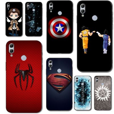 Luxury Case For huawei honor 10 lite case 6.21inch Phone Back Cover silicon black tpu Brand Logo