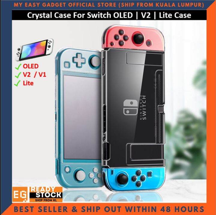 Nintendo Switch OLED Case / V2 V1 / Switch Lite Casing Crystal Clear