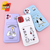 Samsung A03 A04 A12 A14 A22 A23 A50s A54 S23Ultra Note10+เคสมือถือนิ่ม TPU กันกล้องสีด้านหลังมีช่องใส่การ์ด พิมพ์ลาย