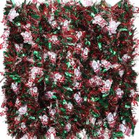 6Pcs 39.4 Ft Christmas Tinsel Garland Mixed Color Metallic Twist Garland for Party Supplies Christmas Tree Decorations