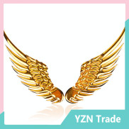 Car Auto Sticker 3D Stereo Metal Angel Wing Car Decoration with Decals