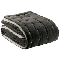 Quilted Velvet Throw All Season Sofa Bed Blanket Warm Double Side Quilted Reversible