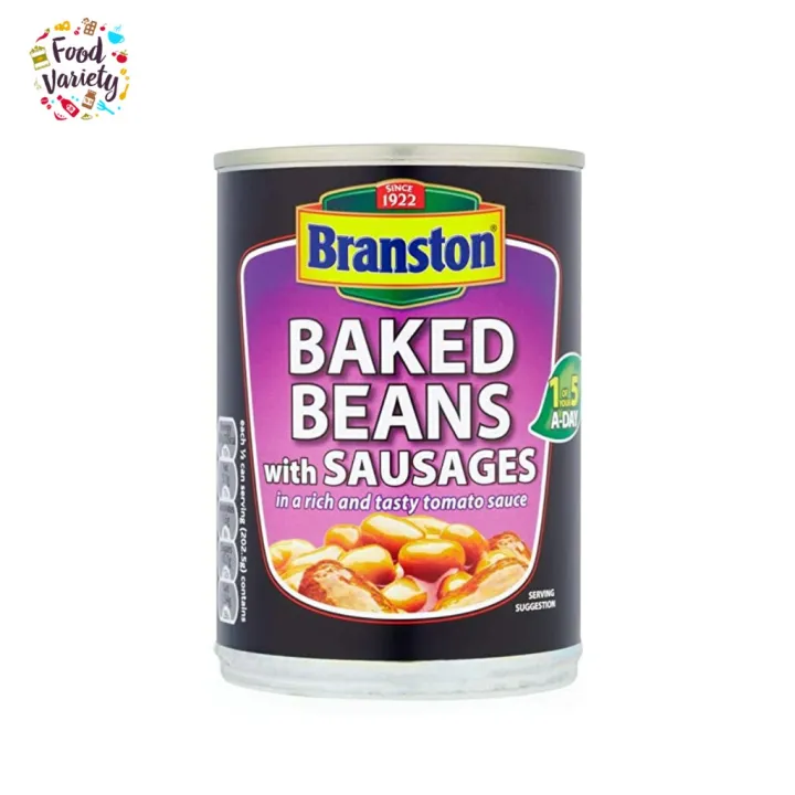 ลด 50% [] Branston Baked Beans With Sausages 405g แบรนสตัน ถั่วอบกับไส้ ...