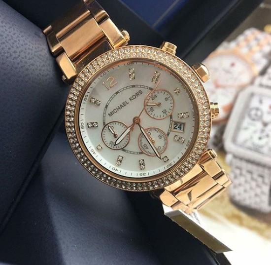 Michael Kors MK5491 Parker Rose Gold Toned Stainless Steel Watch Women –  mzwatcheslk