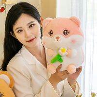 Boneka Mainan จำลองน่ารักสร้างสรรค์หมอนยัดตุ๊กตาหนานุ่มหนูแฮมสเตอร์ไขมันน่ารักสำหรับเด็กสะดวกสบายสำหรับเด็กของขวัญ