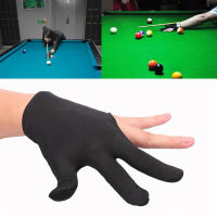 ใหม่ 1Pcs สามนิ้ว Full-Finger Snooker Pool Cue ถุงมือบิลเลียดสำหรับมือซ้าย Lycra ผ้าเย็บปักถักร้อยอุปกรณ์บิลเลียด-Lianeur