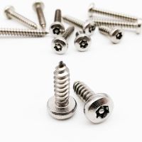 10 buah M2.9 M3.5 M3.9 M4.2 M4.8 304 A2-70 baja tahan karat enam Lobe Torx Pan kepala bulat dengan keamanan Pin sekrup kayu Self-tapping