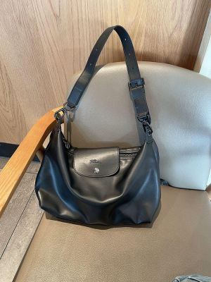 ▤☃ 2023 new high-end sense tote bag womens fashion retro casual hobo bag underarm Longchamp bag portable shoulder bag