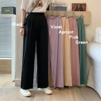 พร้อมส่ง❣️Pants Women Korean Style กางเกงผู้หญิง กางเกงขา9ส่วน กางเกงทำงาน กางเกงเอวสูง ผญ กางเกงผ้าเทพ ผ้าหนายืดซิปหลัง กางเกงใส่เก็บทรง กางเกงขาเดฟ