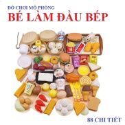 BỘ ĐỒ CHƠI NẤU ĂN BÁNH BAO 88 CHI TIẾT CHO BÉ