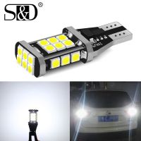 (Premium car) W16W T15หลอด LED 921 912 W16W หลอดไฟ LED 3030 SMD Canbus OBC ข้อผิดพลาดฟรีไฟสำรองรถย้อนกลับหลอดไฟ Xenon สีขาว DC12V